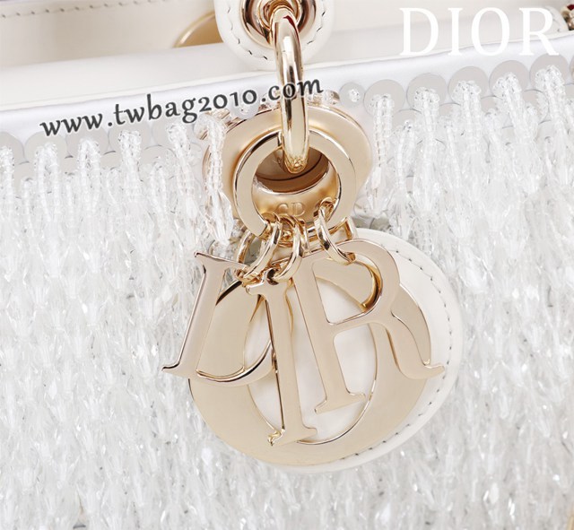 Dior专柜新款迪奥高仿原单Lady-Joy手工珠绣手提女包 djfk1290